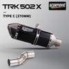 Exhaust System Suitable for Benelli TRK502X  502X and  Series Motorcycles, Full System Mid-section Pipe from 2019-2020-202