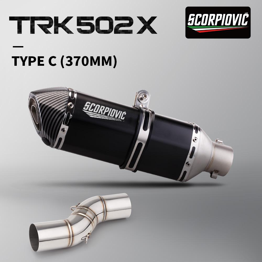 Exhaust System Suitable for Benelli TRK502X 502X and Series Motorcycles, Full System Mid-section Pipe from 2019-2020-202