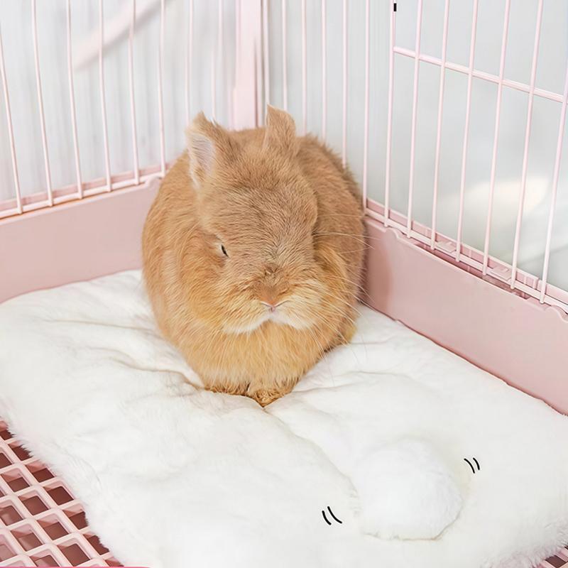 Kaninchen Kunstfell Nestmatte Meerschweinchen Hamster Chinchilla Bett Haus Nest Schlafmatte Kleine Haustiere Schlaf Baumwollmatte Warme Zubehörteile