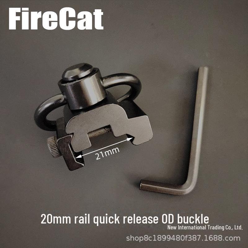 MLOK & KeyMod Rail QD Quick Release Clip for RSA Strap, GBB, 20mm Base Accessories