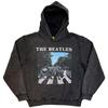 The Beatles Unisex Adult Abbey Road Logo Stone Wash Pull Over Hoodie