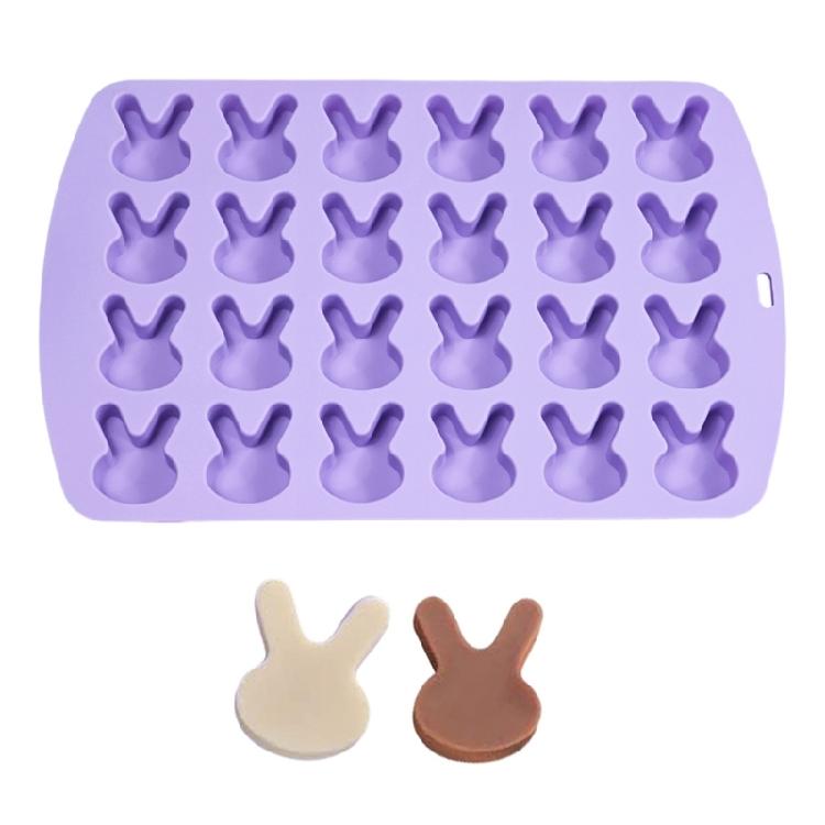 24 Cavity Rabbit Silicone Mold Fondant Chocolate Mould Cake Decorating Tool 1