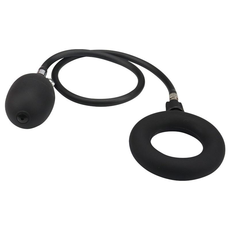 Inflatable Ejaculation Delay Penis Ring Liquid Silicone Erection Enhancing Cock Ring Flirting Training Male Masturbator Sex Toys