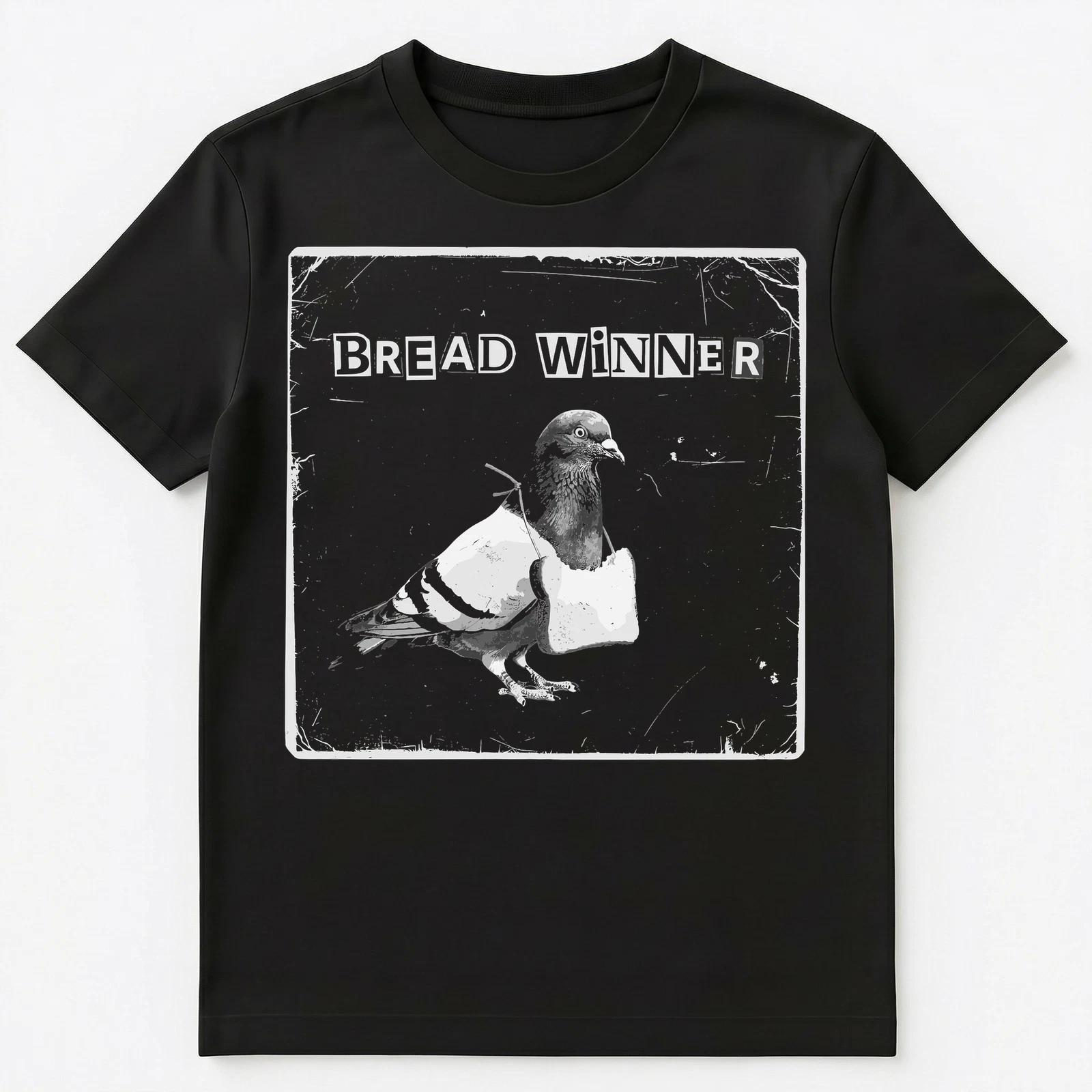

Bread Winner Pigeon Pun Humor Enthusiast Funny Bird Joke Unisex T-Shirt S