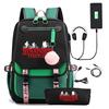 Zaino Stranger Things Stranger con Ricarica USB Borsa Scolastica per Studente di Scuola Media Astuccio Set da Due Pezzi