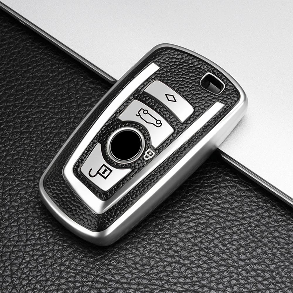 4 Buttons for BMW F30 F20 F10 F18 F22 F01 X3 X4 F06 F02 M3 M5 Car Key Cover Case Shell Auto Styling Accessories