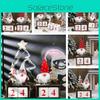 Elderly Ornament Christmas Pinecone Calendar Elderly Xmas Garnish Countdown