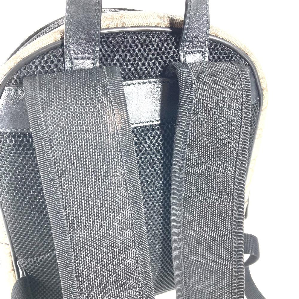 GUCCI 429020 GG Supreme bag logo Backpack Beige/Black