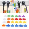 24PCS Multi Color Cord Marker Write On Wire Label for Electronics Organize Wire Classify Identification Management