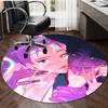 1pc KPop Demon Hunters19 Design Printed Area Round Carpet for Bedroom Living Room Home Decor Rugs Mat Non Slip Mat Rug for Bedside