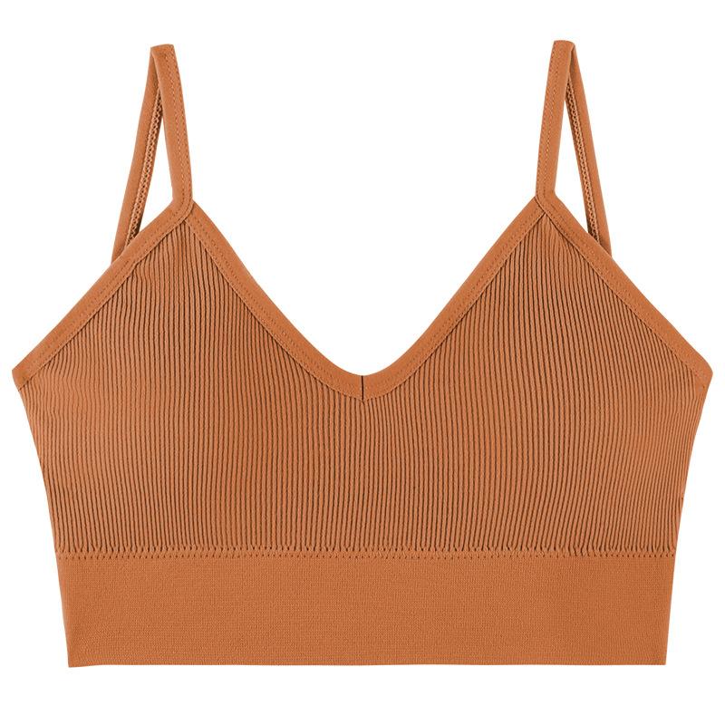 Seamless Deep V Large Size Base Sling Vest Female Sexy Beauty Back Anti-light Tube Top, Chest Wrap and Seamless Versatile Underwear