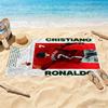 Cristiano Ronaldo Beach Towel Quickdry Soft Microfiber Comfortable Lightweight Suitable For Sports Travel Swimming Yoga Bathroom Beach And Pool