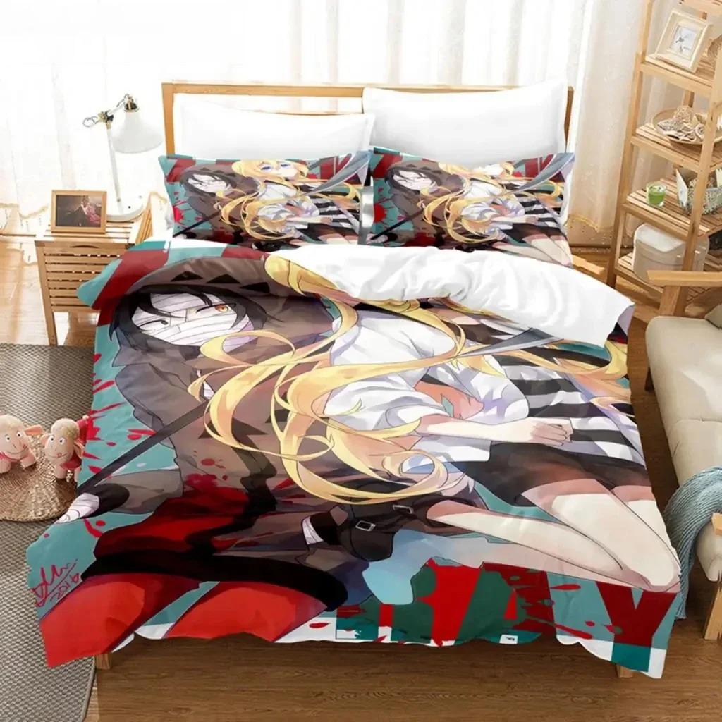 Anime Angels Of Death Bedding Set For Bedroom Soft Modern Bedspreads Comefortable Kids Duvet Cover Quilt Cover And Pillowcase