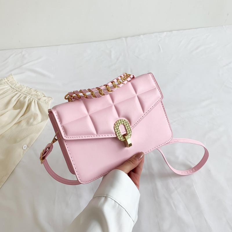 Trendy Pu Leather Mini Shoulder Bag Chic Square Crossbody Handbag For Women In Various Colors
