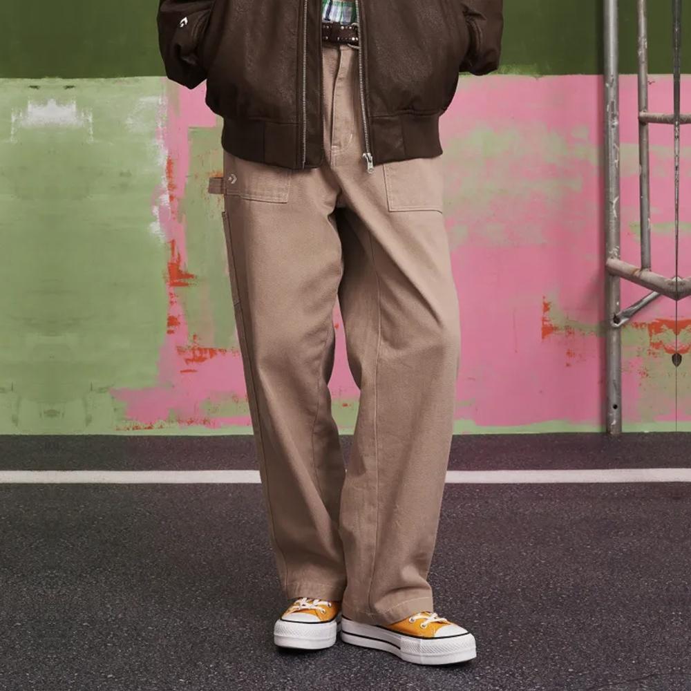 New Converse FW23 Casual Pants Men's Khaki 10026810-A01