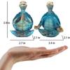 with Non-Slip Base Yoga Sea Turtle Figurines Zen Ocean Theme Charm Table Shelf Sculptures Beach Bathroom Office Decoration