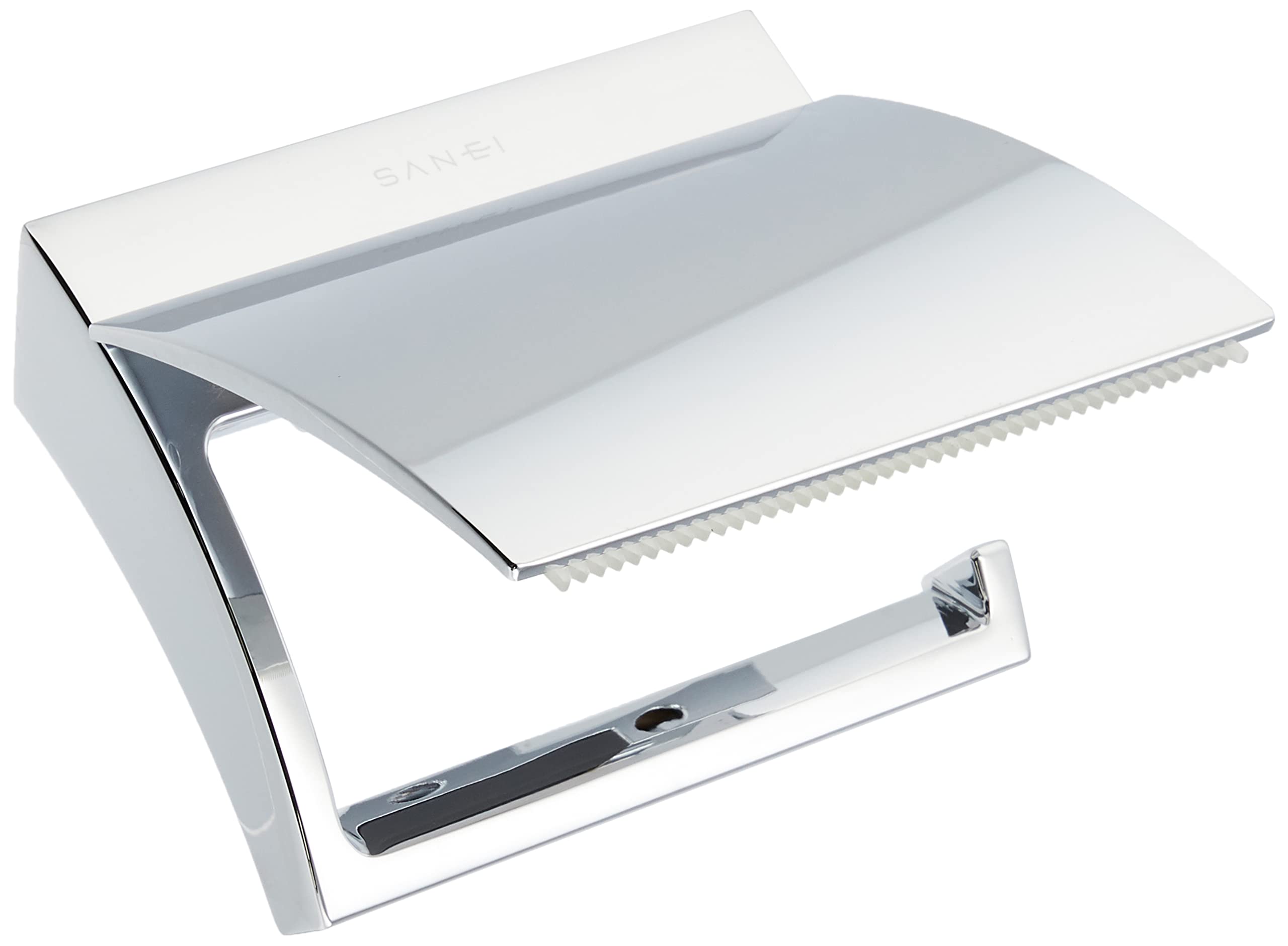 

SANEI Paper Holder with Screws, Silver, W3701-C, W14 x D11.1 x H8.2 (maximum) cm