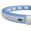 Smarter gewichteter Hula-Hoop, Massage-Hula-Ring mit 16 abnehmbaren Knoten, 360 Grad automatisch rotierender Ball, Digitaler Zähler Hellblau