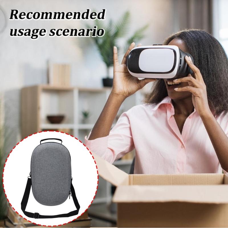 Durability EVA Travel Storage Bag for Pico4 VR Glasses and Controllers Components Bag Cover Prevent Scratches