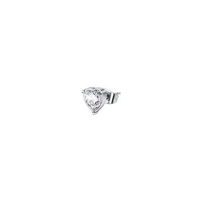 Single Steel Earrings With Clear Crystal LPS02AQM50 For Women