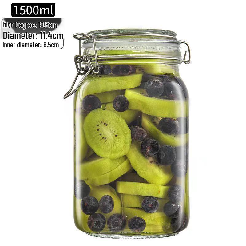 

ZISIZ Airtight Glass Food Storage Jar