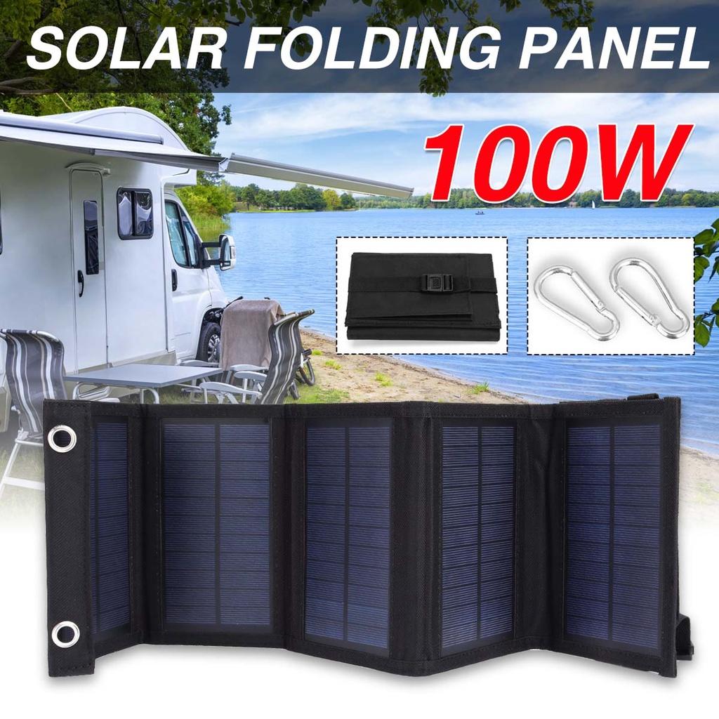 Foldable Solar Panel USB +DC Solar Cell Portable Folding Waterproof Solar Charger Outdoor Mobile Power Bank Charger