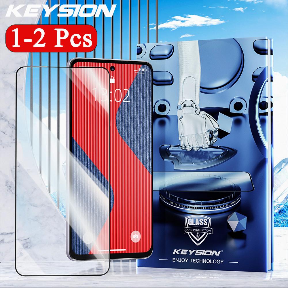 

KEYSION Tempered Glass Full Cover for OPPO A5 Pro 5G Full Glue HD Transparent Phone Screen Protective Glass Film for OPPO A5 5G for OPPO A5