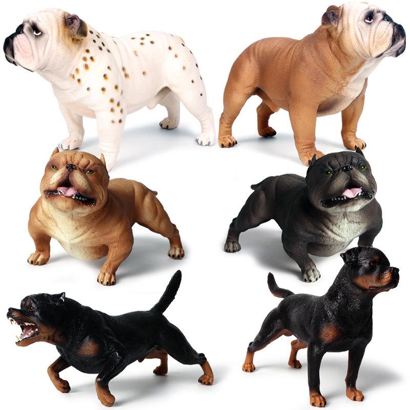 Simulation  Dog Miniature Figurine Lovely Bulldog Doberman Husky Corgi Shiba Dalmatian Model Home Garden Decor Ornaments