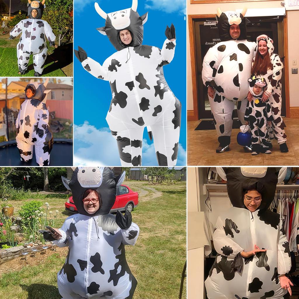 Mprocen Inflatable Monster and Cosplay Costume Popular Unisex Costume Perfect for and Costume for New and Cultural All Cow-Shaped Set, Set, Christmas,