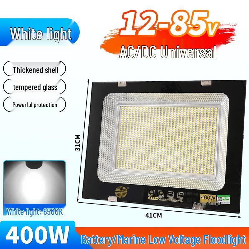 Yaming Marine LED Floodlight: 100W Outdoor Waterproof Spotlight for 12V/24V/36V DC Battery