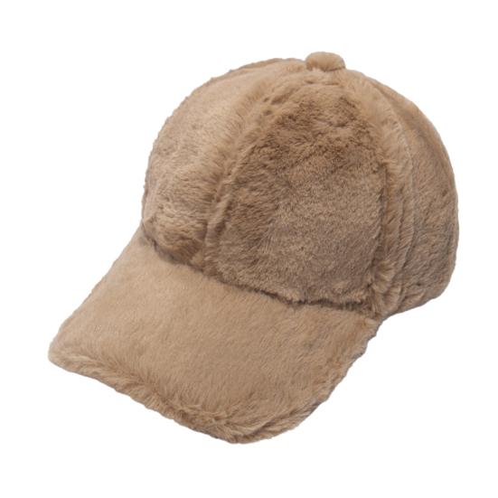 Winter Unisex Faux Fur Baseball Cap 