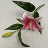 Cloth Realistic 3d Artificial Lilies Fake Flowers For Wedding Decor Home Props