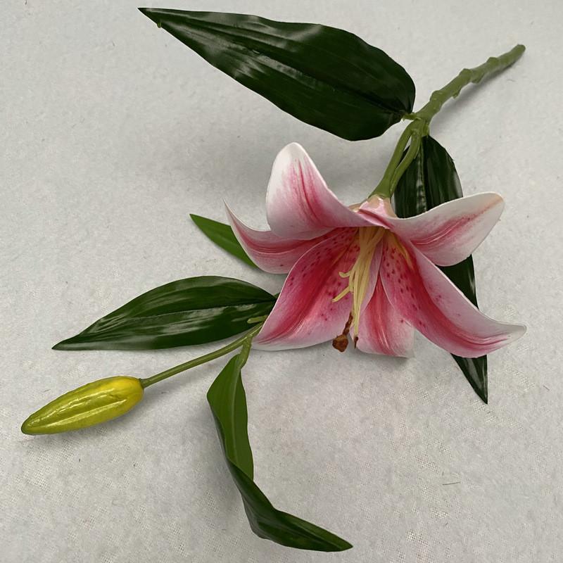 Cloth Realistic 3d Artificial Lilies Fake Flowers For Wedding Decor Home Props