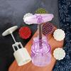 Hand Press Mooncake Maker Plastic Pastry Mold Festival Cookie Stamp  Mid Autumn Festival