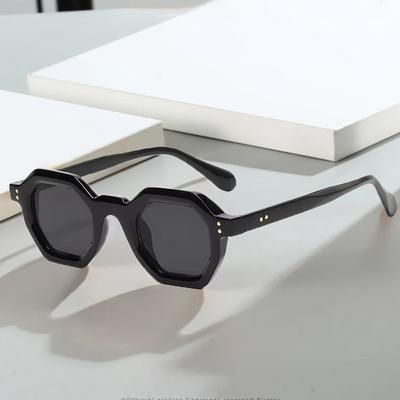 Moda în aer liber Hexagon Ochelari de soare mici Femei Trending Nituri Ochelari de soare pentru drumeții Bărbați Ochelari