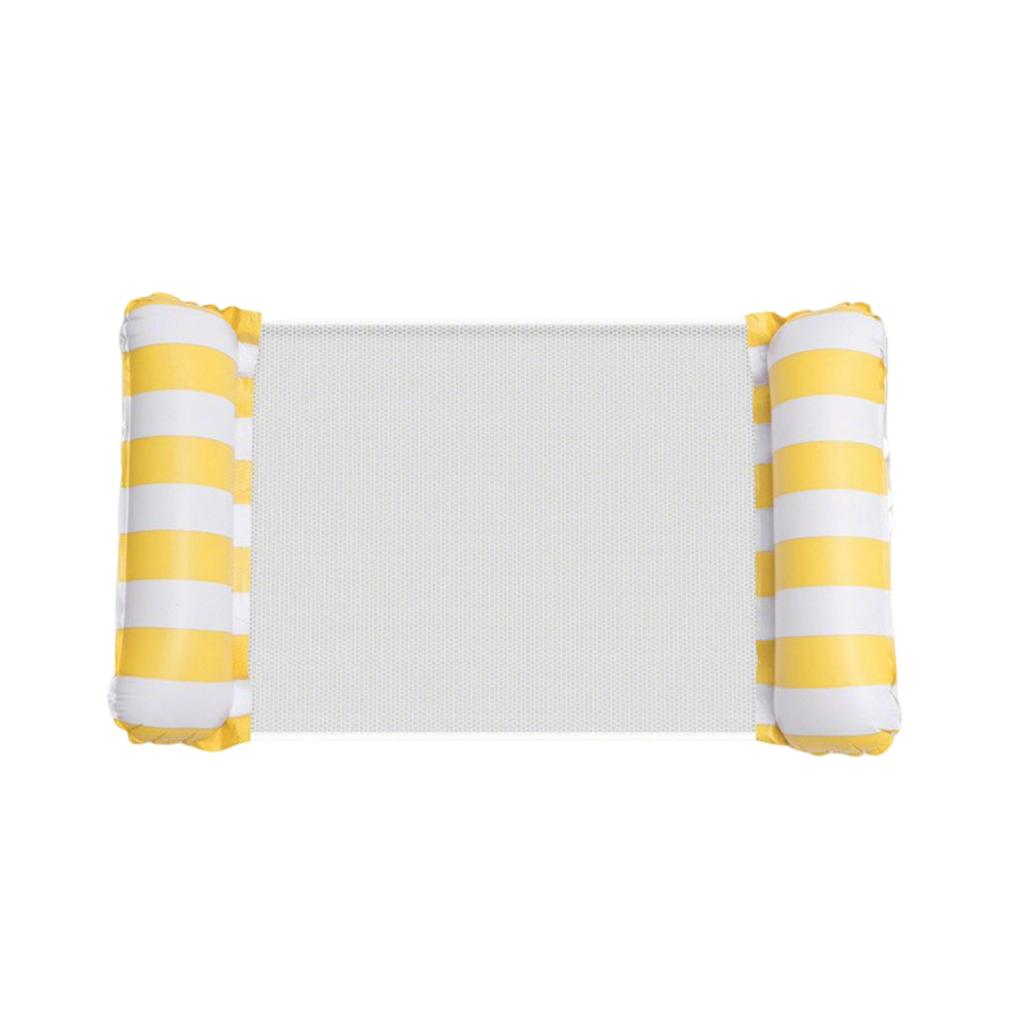 Hollow And Breathable Swimming Pool Inflatable Float , Foldable Striped Floating Bed, Inflatable Swimming Pool