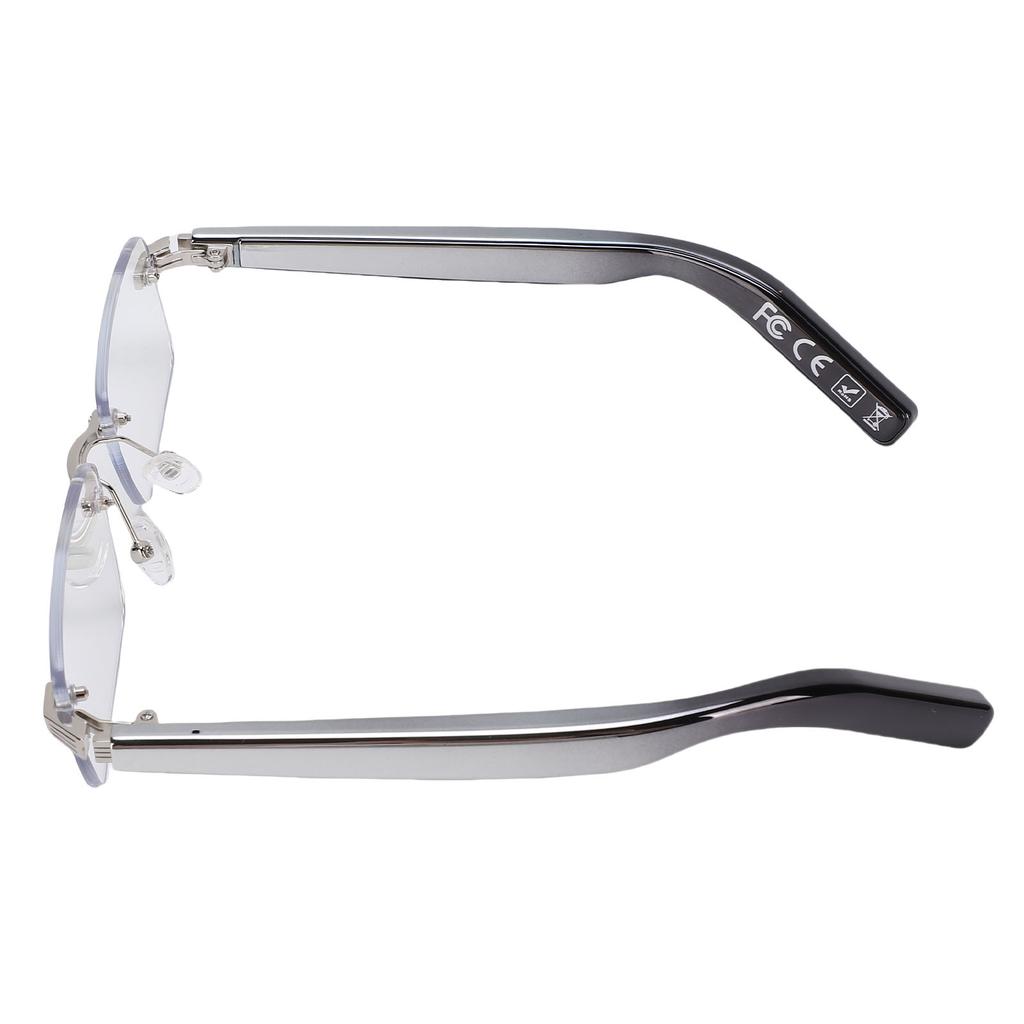 KI-Übersetzung Smart Brille Anruf Musik Randlos Bluetooth V5.3 Brille mit Blaulichtfiltergläsern