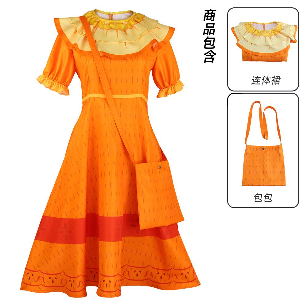 Magical House Full Princess Isabella Cosplay Costume Dress Children For