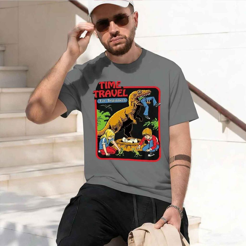 Time Travel For Beginners Graphic Print Tshirts Men Women Casual Tshirt D Gothic Streetwear Couples Tee Shirt 2026 New Model