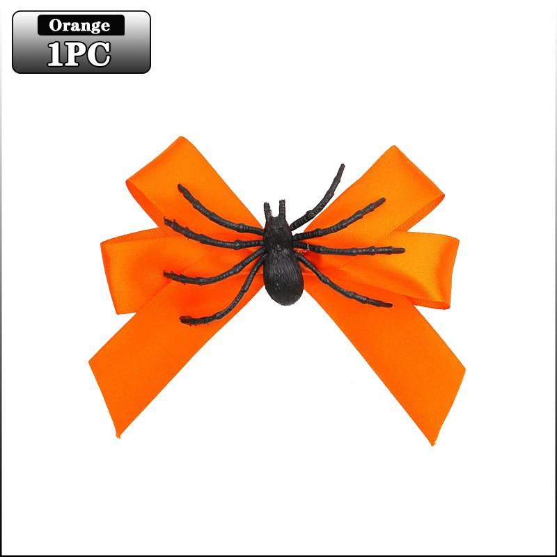Halloween Hair Clip Spider Bow Hairpin Cute Funny Side Clip Fringe Barrette Day of the Dead Decoration Girls Hair Accessory Gift