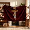 Cross Of Forgiveness (1) Personalized Name Blanket Soft Cozy Gift for Sofa Bed Couch Home Decoration