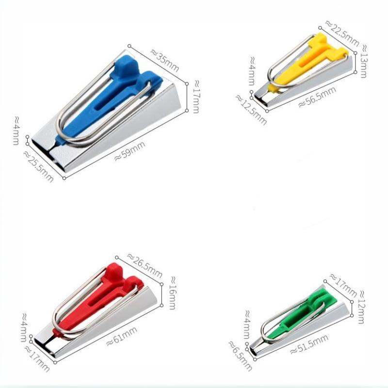 4Pcs Bias Tape Maker Set Multifunctional Cloth Binding Tool Portable Quilting Sewing Accessory for DIY Handmade Gifts