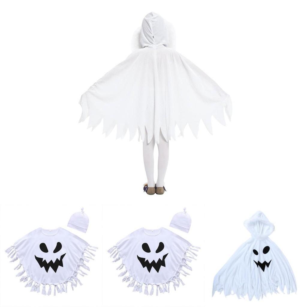 Halloween Ghost Cloak Cape For Kids Cosplay Costumes Party Role Play