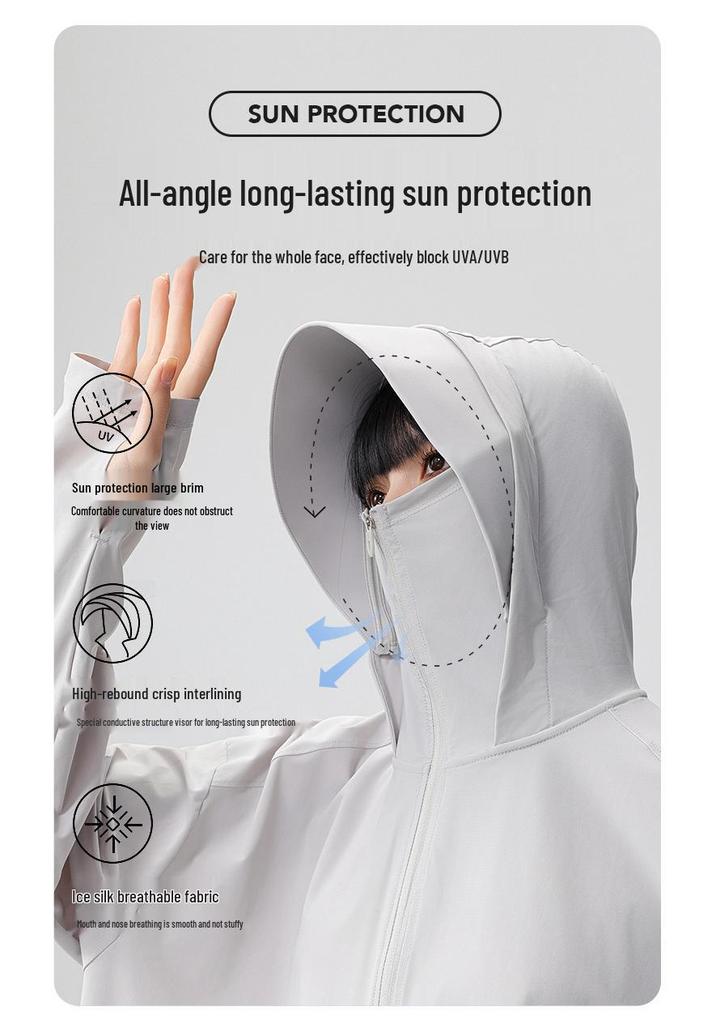 Premium Ice Silk UV Protection Jacket for Men and Women - Summer Outdoor Sun Shield