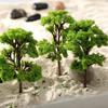 Simulation Mini Green Tree Model Dollhouse Railway Street Scene Decor Ornaments Dollhouse Micro Landscape Garden Ornament