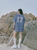 MAGOODGAN Shirt 5741 Apron Check Baseball Shirt Jacket