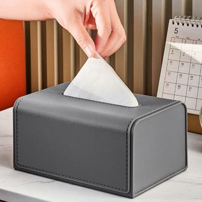 Wodoodporna skóra Tekstura Pokrowiec na pudełko na chusteczki Uchwyt na serwetki Etui na mokry papier Organizery do salonu i samochodu Przechowywanie na biurku
