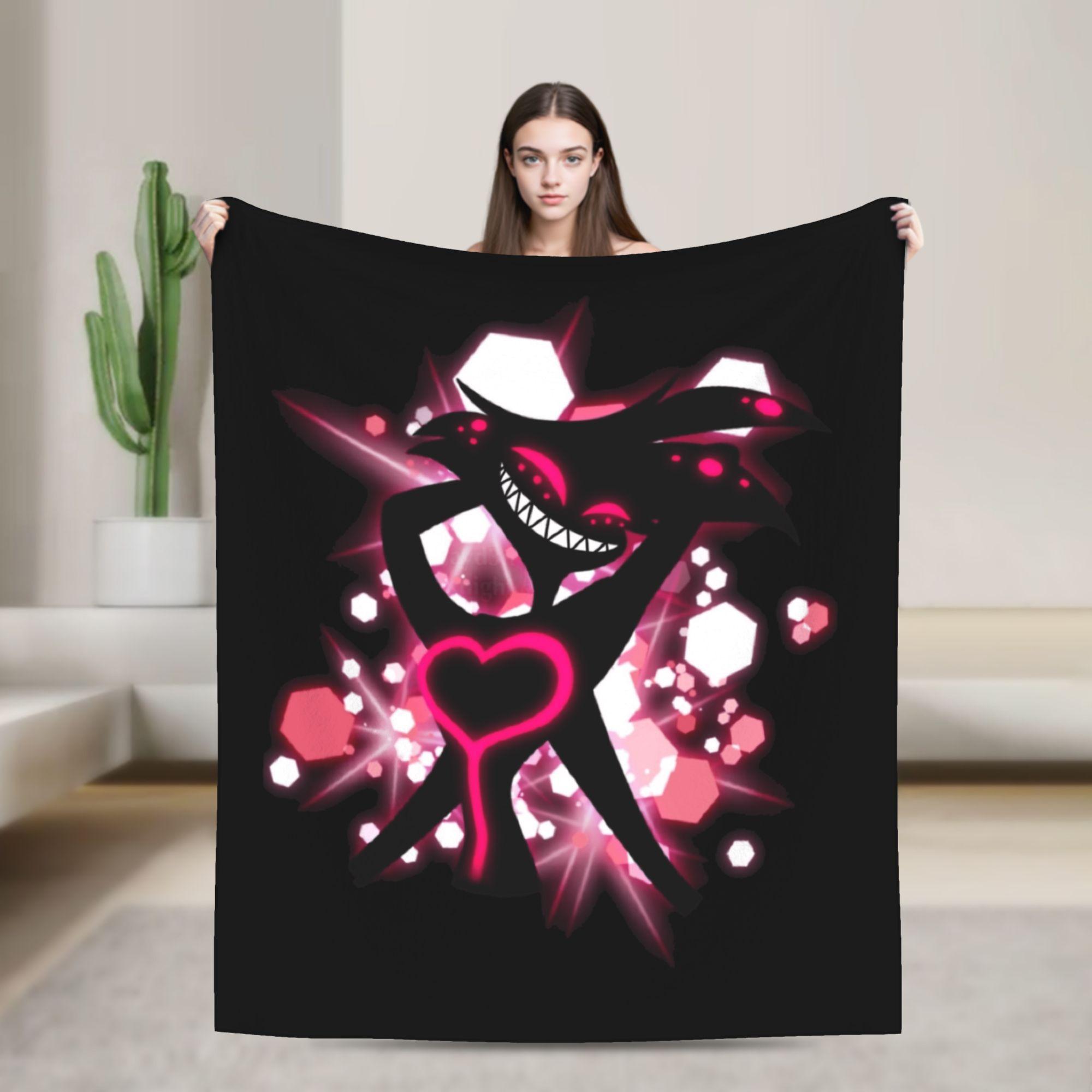 

Cartoon H-Hazbin HotelS Flannel Blanket Winter Warm Soft Bedding Throws for Child Home Decor Funny Bedspread Sofa Bed Cover 130x150cm