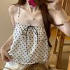 Sweet Spice Girl Polka Dot Small Suspender Vest Women's Summer Wear Design Sense Niche Slim Skinny Sleeveless Top