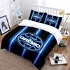 Grêmio Logo Black Blue Bedding Bedding Duvet Cover Set Duvet Cover Pillowcases  (1 * Duvet Cover 2 * Pillowcases, Without Duvet Insert)